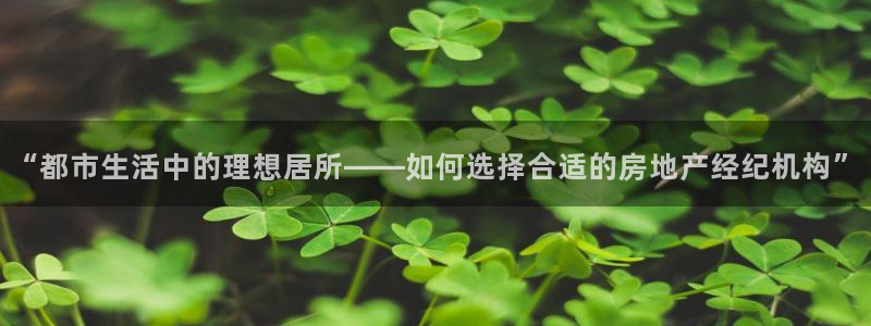 新宝5上来77542：“都市生活中的理想居所——如何选择合适
