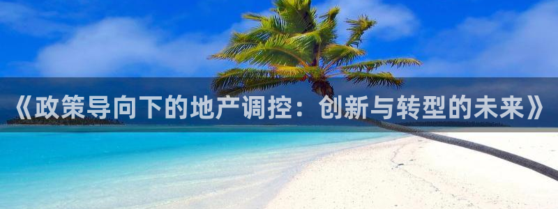 新宝5是什么：《政策导向下的地产调控：创新与转型的未来》