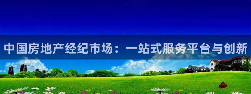 新宝5测速登陆：中国房地产经纪市场：一站式服务平台与创新