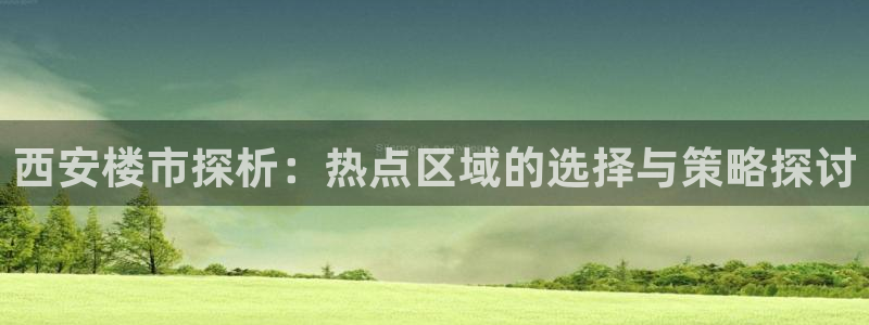 新宝5系列：西安楼市探析：热点区域的选择与策略探讨