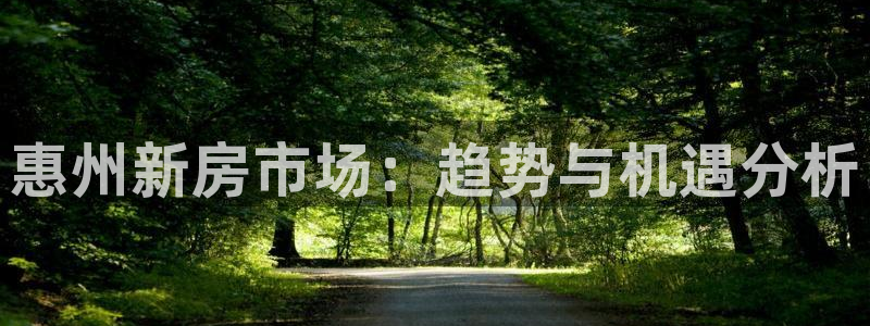 新宝5娱乐网址：惠州新房市场：趋势与机遇分析