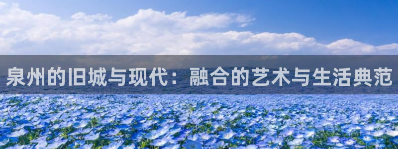 新宝5下载官方：泉州的旧城与现代：融合的艺术与生活典范