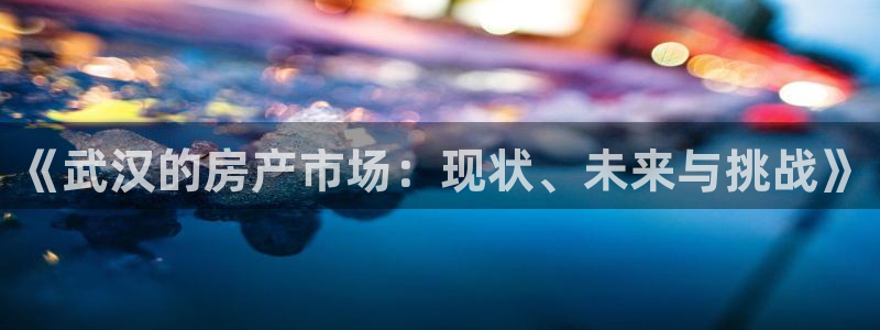 新宝5娱乐网址：《武汉的房产市场：现状、未来与挑战》