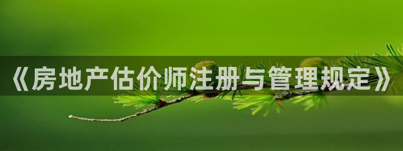 新宝5注册登录：《房地产估价师注册与管理规定》