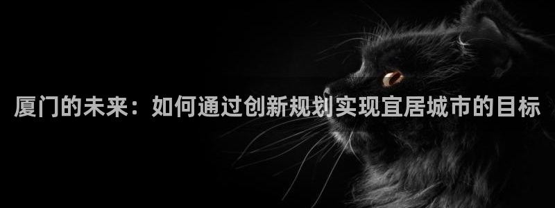 新宝5是什么：厦门的未来：如何通过创新规划实现宜居城市的目标