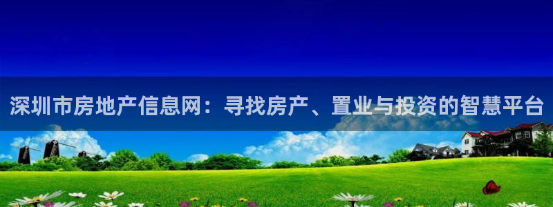 p5r新宝魔：深圳市房地产信息网：寻找房产、置业与投资的智慧