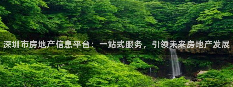 新宝5平台霸：深圳市房地产信息平台：一站式服务，引领未来房地
