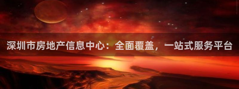新宝rm5：深圳市房地产信息中心：全面覆盖，一站式服务平台