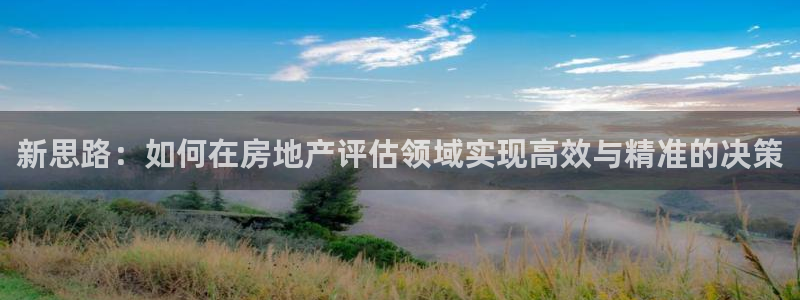 新宝5d：新思路：如何在房地产评估领域实现高效与精准的决策
