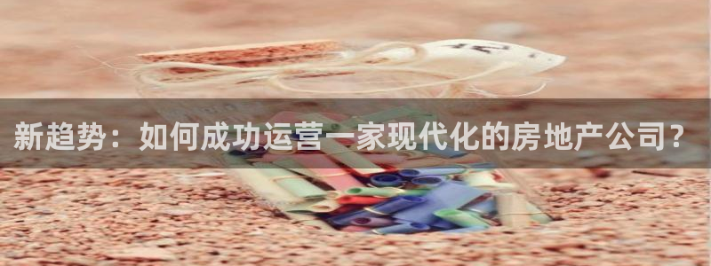 新宝5 唯一：新趋势：如何成功运营一家现代化的房地产公司？