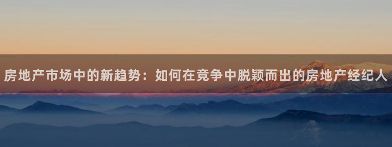 新宝5网：房地产市场中的新趋势：如何在竞争中脱颖而出的房地产