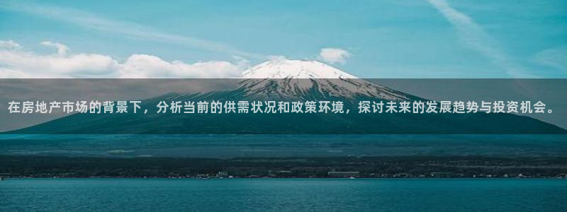 新宝5代理注册：在房地产市场的背景下，分析当前的供需状况和政