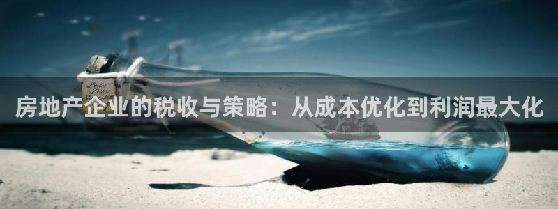 新宝5测速平台登录：房地产企业的税收与策略：从成本优化到利润