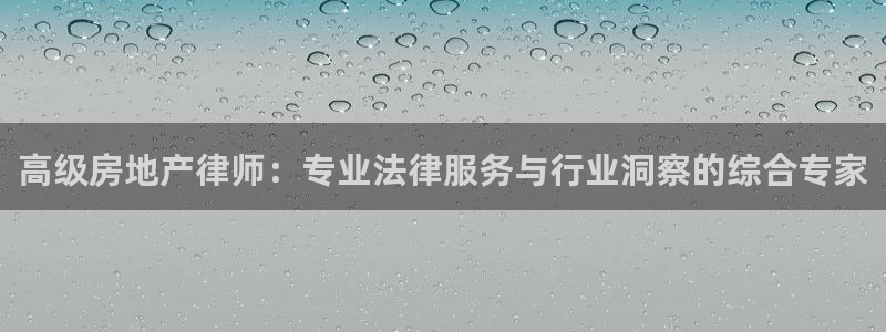 新宝5测速下载：高级房地产律师：专业法律服务与行业洞察的综合